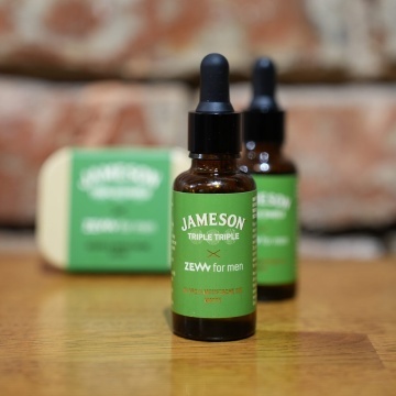 Ulei de barba Jameson Triple Triple x ZEW for men Matte beard oil 30ml