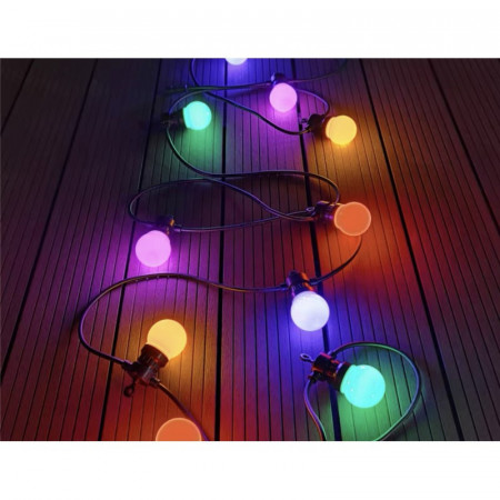 Ghirlanda luminoasa 5m cu 10 becuri LED color