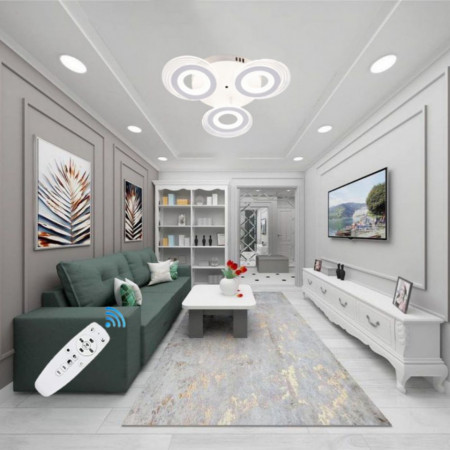 Lustra LED 70W Dimabila cu telecomanda, Hanna