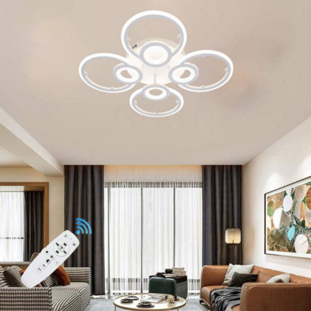 Lustra LED 96W Dimabila cu telecomanda, Litus