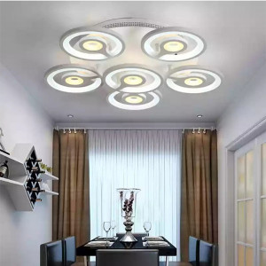 Lustra LED 192W cu telecomanda si intensitate reglabila, Olivia