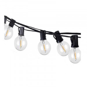 Ghirlanda luminoasa 5m cu 10 becuri LED Flacara Simulata Lumina calda