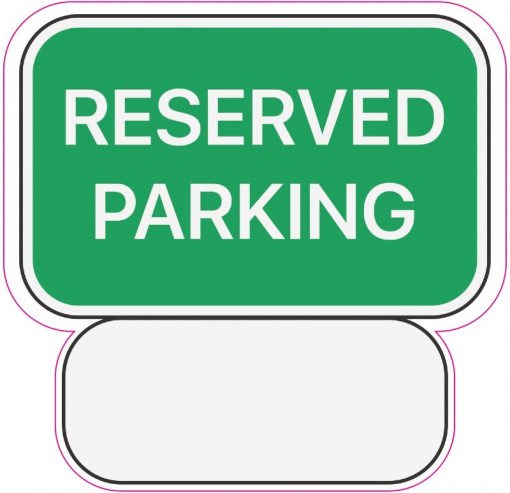 Abtibild RESERVED PARKING Cod: TAG 030