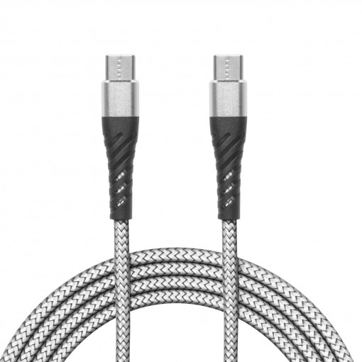 Cablu de date - Type-C - Type-C, alb - 2 m