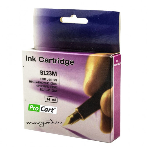 Cartus compatibil lc123m magenta pentru imprimante brother