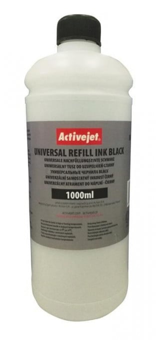 Cerneala refill universala black 1000 ml, activejet