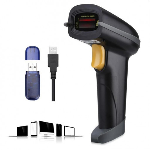 Cititor cod bare 2d wireless 2.4g, usb, arm 32-bit cortex, 433 mhz, stocare inventar