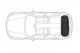 Covor portbagaj tavita Audi hatchback A7 2010-2019 COD: PB 6018 PBA2