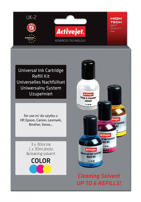 Kit universal de refill cerneala color