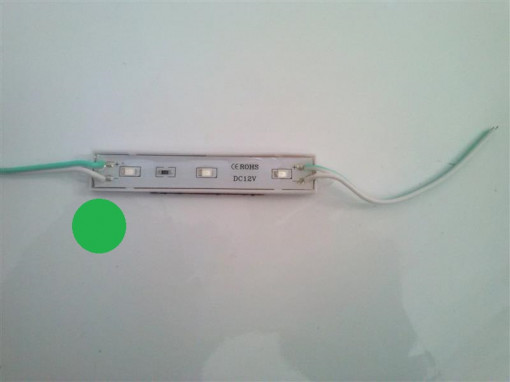 Modul 3 SMD 2835 12V lumina verde