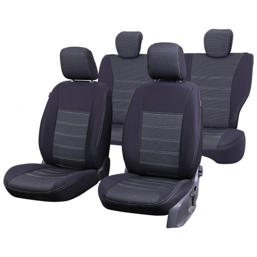 SET HUSE SCAUN UMBRELLA PENTRU SKODA OCTAVIA II 2004-2009 (BANCHETA FRACTIONATA) TIP 2 CU TETIERE SPATE IN FORMA DE L