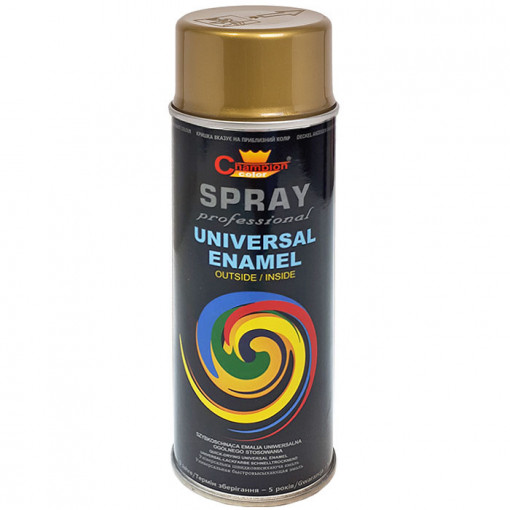 Spray vopsea Profesional CHAMPION RAL Auriu Metalic 24kR 400ml