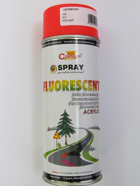 Spray vopsea Profesional CHAMPION ROSU FLUORESCENT 400ml