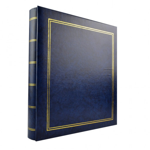 Album foto classic tip carte, slip in 10x15, 500 poze culoare albastru
