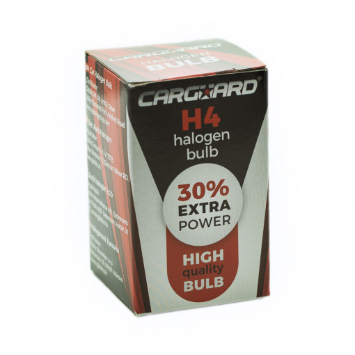 Bec halogen H4 55/60W, +30% intensitate - CARGUARD