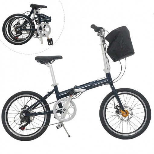 Bicicleta pliabila, roti 20 inch, cadru otel, 7 viteze shimano, frane pe disc, phoenix lincoln