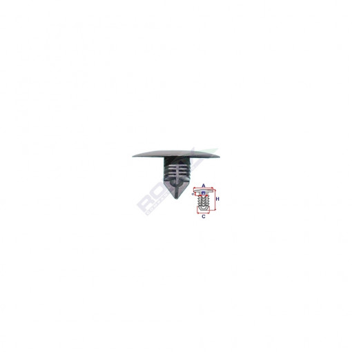 CLIPS FIXARE ELEMENTE ROATA PENTRU DACIA RENAULT - GRI SET 10 BUC