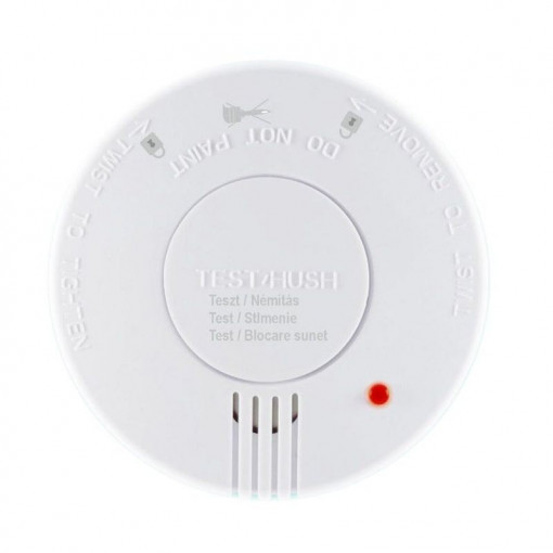 Detector optic de fum, indicator led, 9v, 85 db, home