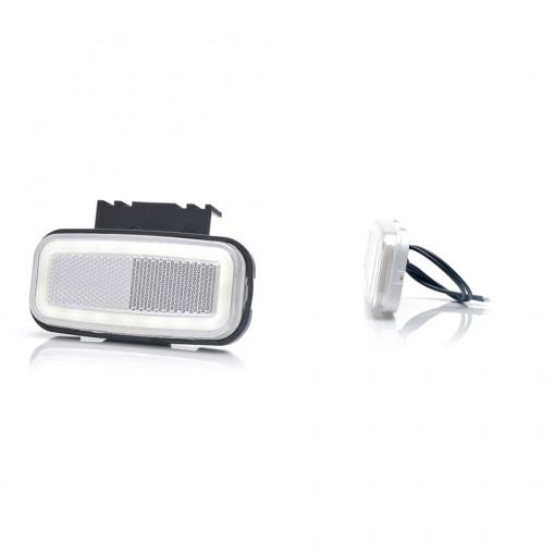 LAMPA GABARIT LED 1404 W199, 12V-24V, POZITIE ALB WAS