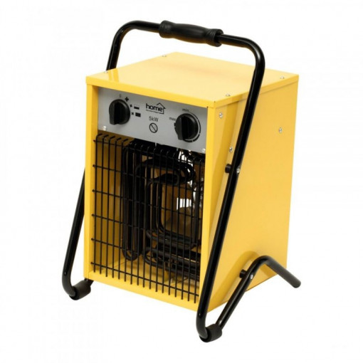Aeroterma industriala 5000w, 400v, termostat incorporat, 2 trepte de incalzire, ipx4