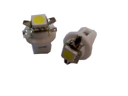 Bec led SMD bord (dulie) T05- B8.5D - lumina rosie