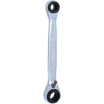 CHEIE DUBLA INELARA CU CLICHET 4 IN 1 GEARPLUS CU SCHIMBARE DE DIRECTIE. 10X13X17X19MM