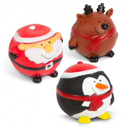 Jucărie pentru căței - motive de Crăciun - cu sonerie - 3 tipuri