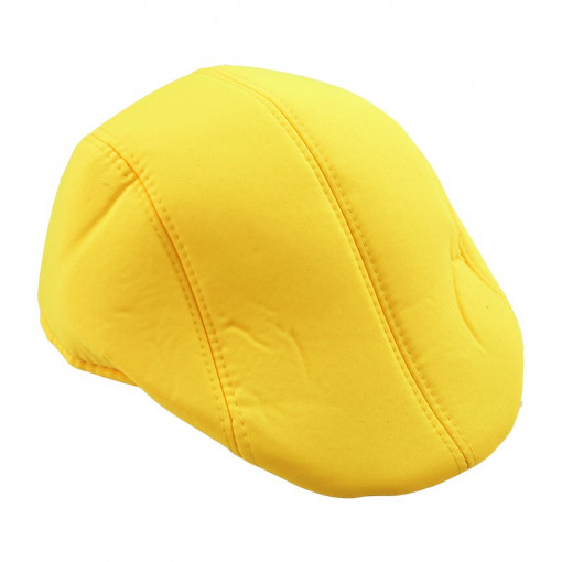 Palarie tip bereta fluorescenta unisex culoare galben