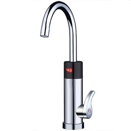 Robinet electric 3500w, afisaj temperatura led, montare chiuveta, reglabil, ipx4