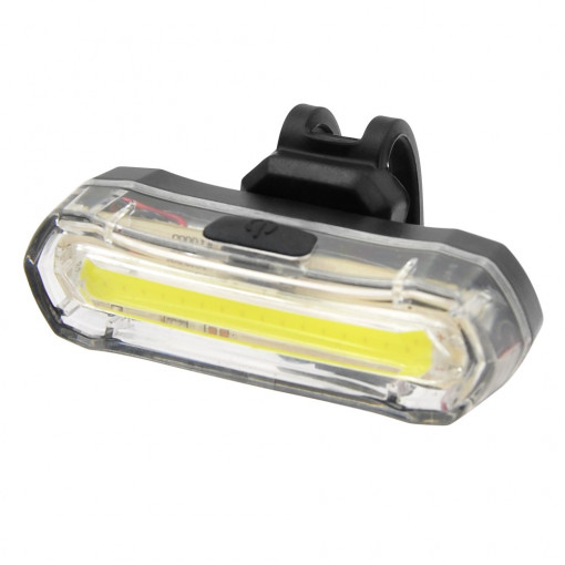 Far led pentru bicicleta, curea fixare, alimentare 2 baterii cr2032, 2 moduri iluminare