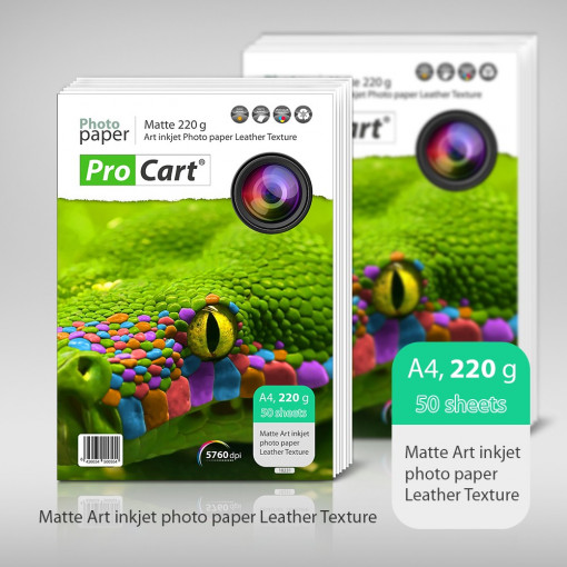 Hartie foto art a4 cu textura de piele mata 220g
