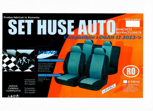 Husa auto compatibile Dacia MCV cu 5 locuri. Calitate Premium