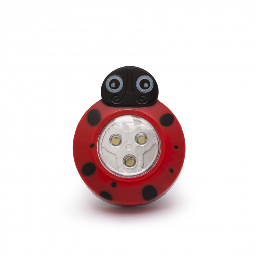 Lampă de veghe decorativă cu buton, model "Buburuză"
