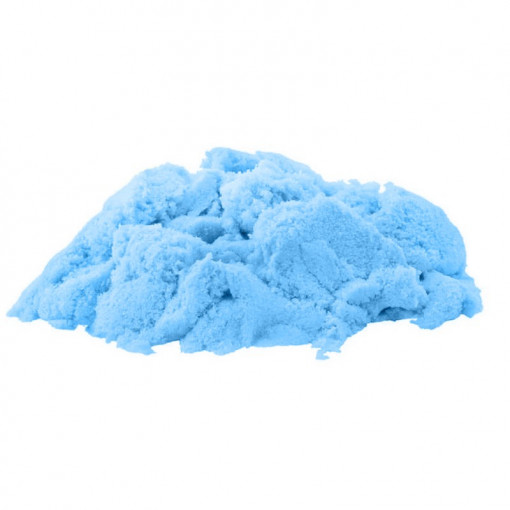 Nisip kinetic 500g, ecologic, maleabil, 10 forme incluse culoare albastru