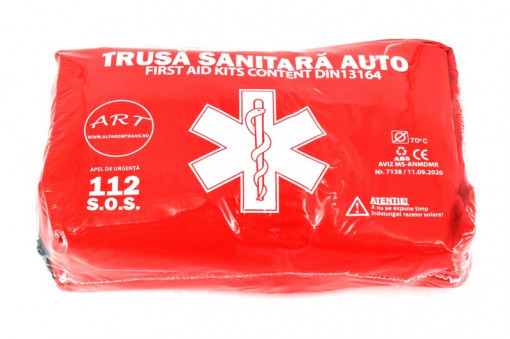 Trusa medicala prim ajutor in geanta din material textil ART omologata RAR