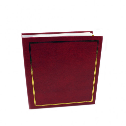 Album foto clasic cu 50 file autoadezive, 23x28 cm culoare rosu