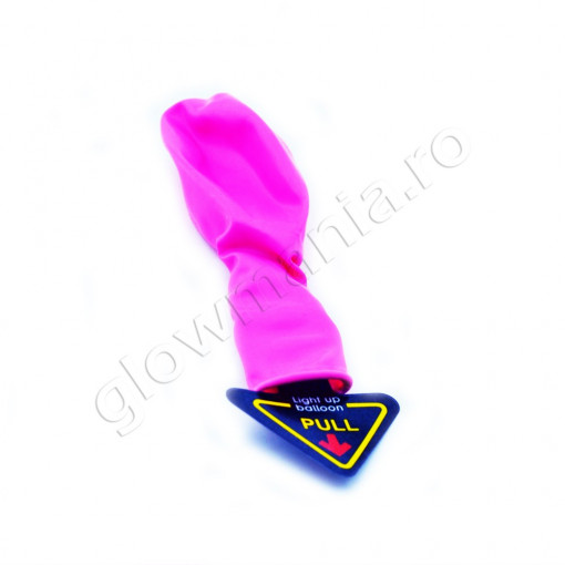 Baloane cu led, culori luminoase variate, diametru 40 cm culoare roz
