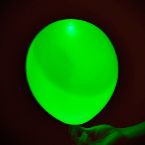 Baloane cu led, culori luminoase variate, diametru 40 cm culoare verde