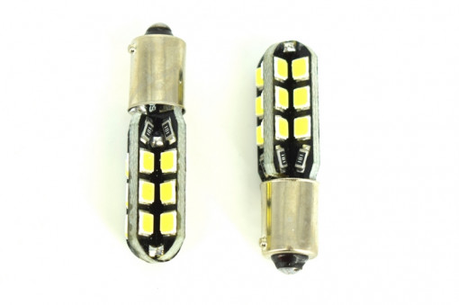 Bec pozitie BA9S TV 24 LED 2835 5W 12V SET / 2BUC. JSUN57