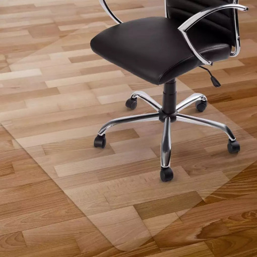 Covoras protectie pardoseala pentru scaun de birou, 120x90 cm, pvc transparent cu grosime de 0.5 mm