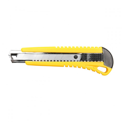 Cutit cutter profesional galben cu maner anti-alunecare si functie blocare 165mm Breckner Germany BK80202