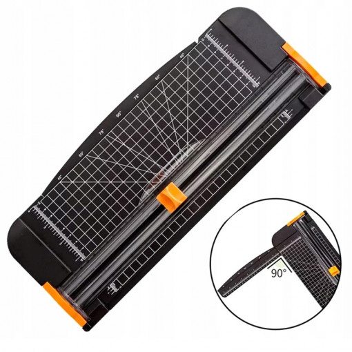 Ghilotina hartie a3, trimmer manual, 12 coli, marcaj format hartie