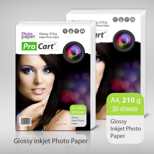 Hartie foto glossy 210g a4