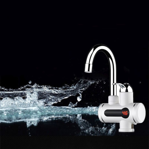 Robinet electric 3000w, afisaj temperatura lcd, 2.5 l/minut, montare chiuveta, procart®