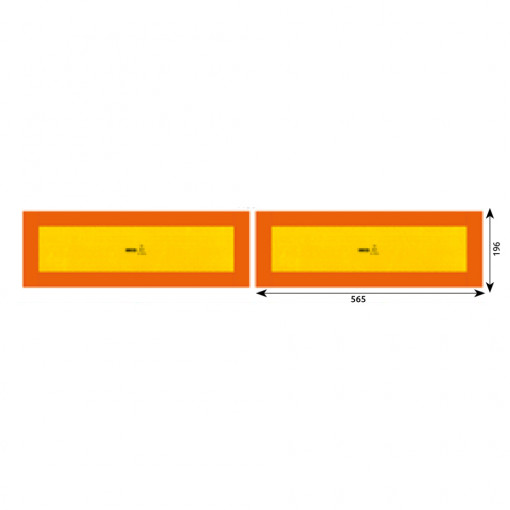 SET 2 AUTOCOLANTE REFLECTORIZANTE 565X196 MM HICO