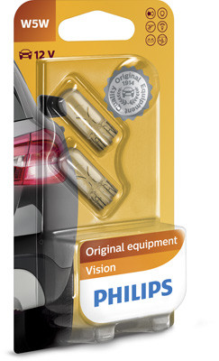 SET 2 BECURI FARA SOCLU W5W 12V PHILIPS