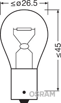 BEC 12V P21W ULTRA LIFE SET 10 BUC OSRAM