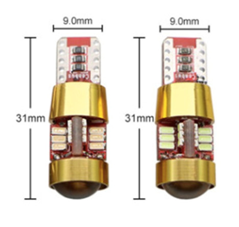 Bec T10 27 SMD 3014 12V cu lupa in varfa CANBUS