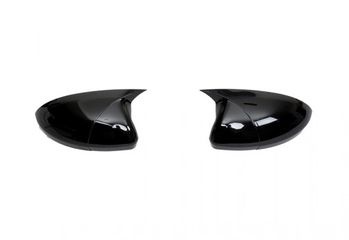 Capace oglinda tip BATMAN compatibile SKODA SUPERB 2008-2015 negru lucios BAT10078