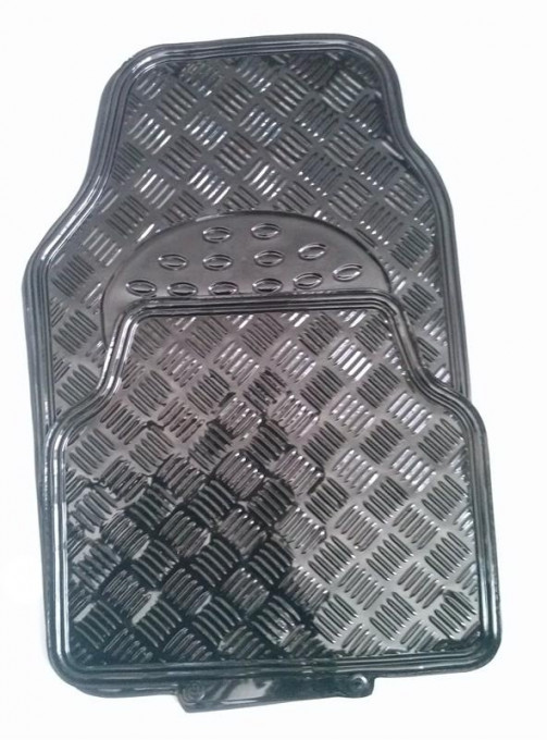 Covor interior aluminiu negru